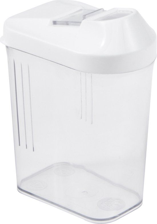 Keeeper Transparante container voor losse producten / Strooibus - 0,75L wit/transparant
