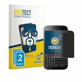 BROTECT Privacy Screenprotector voor Blackberry Classic Q20 - 2 Stuks