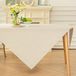 Merkloos Polyester Tafelkleed - Beige 100x100 cm