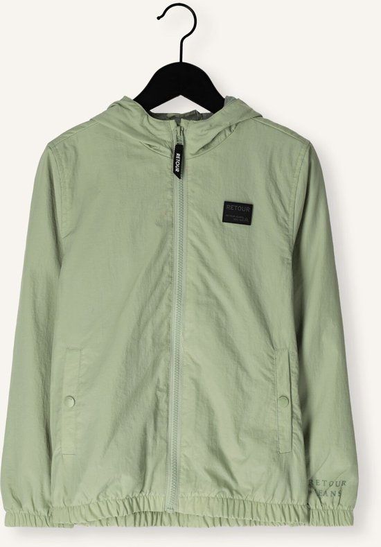 Retour Jeans Retour Dustin Jassen Jongens - Zomerjas - Groen - Maat 146/152