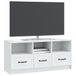 vidaXL Meuble TV avec tiroir Blanc 102 x 34,5 x 47 cm Bois d'ingénierie