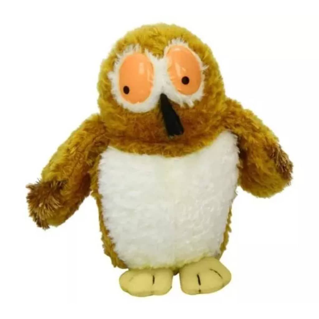 De Gruffalo knuffel uil 17 cm bruin