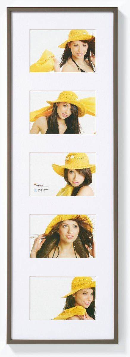 Walther Design New Lifestyle Fotolijst - Fotoformaat 5x 10x15 cm - Staal - 4004122209743