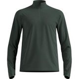 Odlo Essential Thermal Midlayer 1/2 Zip Hardloopshirt Heren - olijf, Maat L