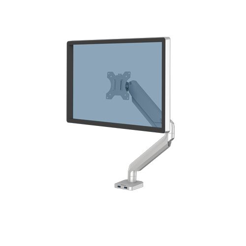 Fellowes Platinum Series Single Monitor Arm - Silver