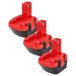 Extensilo 3x Batterie Remplacement Pour Bosch Bat139 Bat049, Bat120 Pour Outil Électrique (3300 mAh, NiMH, 12 V)