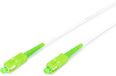 Digitus DK-2922A-05-SCA-SX Glasvezel Optische vezel, Glasvezel Aansluitkabel 500 cm Wit, Groen, Limoengroen, Lime Green