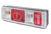 HELLA 2VP 340 961-511 Feu arrière - Hybride - 24V - Montage en applique/vissé - Couleur de la lentille : Transparent - Connecteur : EasyConn 1 x 7/EasyConn 4 x 2 - Connecteur : Mâle - gauche - Quantité : 1