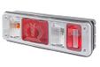 HELLA 2VP 340 961-511 Feu arrière - Hybride - 24V - Montage en applique/vissé - Couleur de la lentille : Transparent - Connecteur : EasyConn 1 x 7/EasyConn 4 x 2 - Connecteur : Mâle - gauche - Quantité : 1