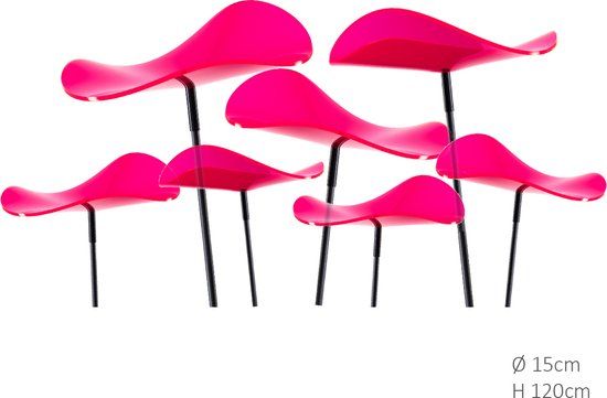 Cazador Del Sol 7 stuks! Zonnevangers Lucy Rood-Roze (kleur fuchsia) medium 120x15 cm