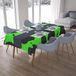 Bonamaison Tafelkleed, Anti-Mold, Sneldrogend, Waterdicht, 100% Polyester Tafellaken, Neon groene rook, 140 x 200 Cm