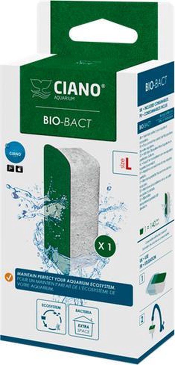 Ciano Vervangende LARGE Bio-Bact pads voor Aquarium Filter CFBIO150 en CFBIO250