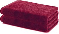 Lavea® Set van 2 Douchelaken 60x120 cm – Zachte en Absorberende Badhanddoeken – 100% Katoen – Oeko-TEX 100 – met Badstofstructuur – Wasbaar op 60°C – voor Badkamer, Fitness en Spa – Bordeaux