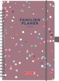 Brunnen 1070290015 Buchkal. Familienplaner 2025 "Confetti" Hardcover