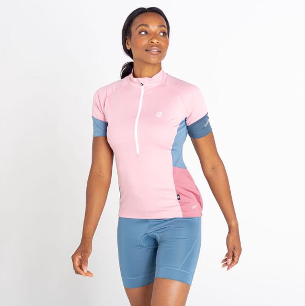 Dare 2b De Dare2B Compassion II jersey met korte mouwen en halve ventilatierits - dames - Q-Wic Plus - lichtgewicht - Roze