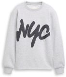 Tom Tailor - Sweatshirt met opschrift - Maat 176 - Light Stone Grey Melange