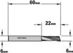 CMT - Spiraalfrees, HWM - Frees - Snijgereedschappen - Profielfrees - 1 Stuk(s)