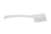 Maya Professional Tools 10215-1 lange multifunctionele steelborstel, harde borstelharen, FBK/levensmiddelhygiëne, 410 mm x 45 mm, wit