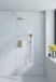 FortiFura Calvi inbouw regendoucheset – Ø25 cm hoofddouche – 3-standen ronde handdouche – gladde slang – Messing geborsteld