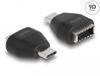 DELOCK 66058 Adapter USB Type-C (Male) naar USB A (Female) Zwart