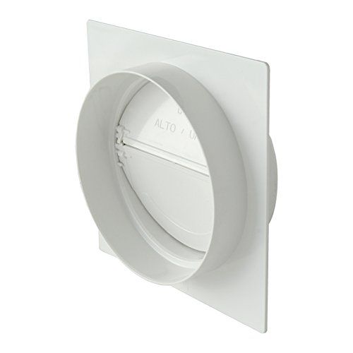 La Ventilazione De ventilatie PMV125B wandhouder, rond, met ventiel, diameter 125 mm.