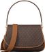 Michael Kors Holmes Medium Schoudertas Dames - Leer - Bruin/AcDonker Groenn