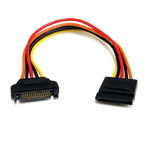StarTech.com 20 cm SATA stroomverlenging - stekker/bus - seriële ATA stroomverlengkabel