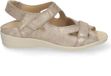 DUREA beige Wandelsandalen Dames Leer Klittenband 38.5
