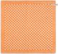 Knit Factory Serviette de cuisine Cubes - écru/orange - 50x50 cm