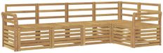 vidaXL - Buiten - bank - set - 5 - st - Wit - Massief - Acacia - Hout
