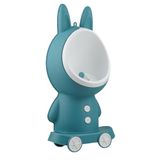 THERMOBABY Konijn urinoir - Schoonheidstraining urinoirs voor jongens - Speels kindertoilet - Uitbreidbaar - 3 instelbare hoogtes - Konijn - Blauw