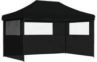 vidaXL Partytent, 292 x 440 x 315 cm, Zwart, Oxford Stof