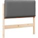 Tête de lit capitonnée gris naturel et clair 100 cm pin massif