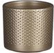 Mica Decorations Pot de fleurs - Céramique - Doré - H9 x D10 cm - 2 pièces