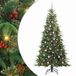vidaXL Kunstkerstboom, inklapbaar, groen, 240 cm, gemaakt van PE en PVC