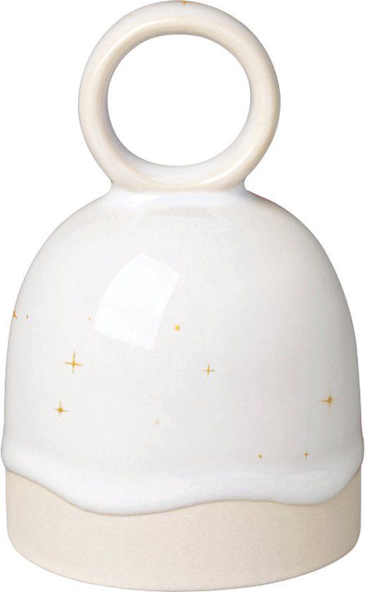 Villeroy & Boch Winter Glow Tafelbel - 10 cm - Wit/Beige