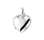 The Jewelry Collection Medaillon Hart - Zilver