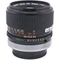Canon Objectief met vaste brandpuntsafstand 100mm f2.8 S.S.C. Zwart Refurbished