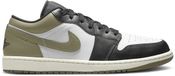 Nike Air Jordan 1 Low Sneakers Zwart/Groen/Wit