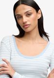 Superdry Athletic Essentials Gestreept Shirt met Lange Mouwen Dames Blauwe Nevelstreep Maat 16
