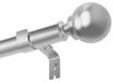 Tringle à rideaux - 25 mm - Acier inoxydable - Argent - Extensible 11,3 kg