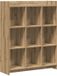 vidaXL Boekenkast - 9-laags - 87,5 x 30 x 111 cm - Bewerkt hout