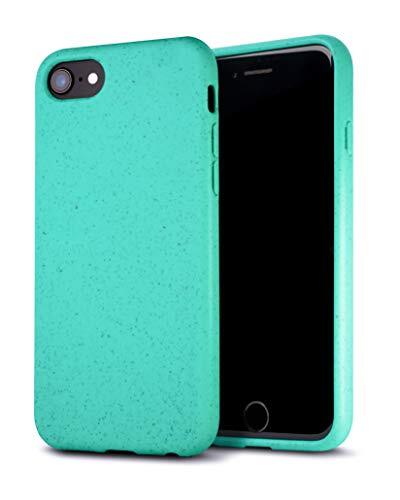 KabellosLaden KabellosLaden® telefoonhoesje voor iPhone 6+/6s+/7+/8+, bio case beschermhoes, duurzame en milieuvriendelijke hoes iPhone lichtblauw