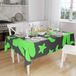 Bonamaison Tafelkleed, Anti-Mold, Sneldrogend, Waterdicht, 100% Polyester Tafellaken, Neon groene rook, 140 x 160 Cm
