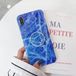 Merkloos Glanzende marmeren opvouwbare beugel TPU-hoesje voor iPhone X / XS