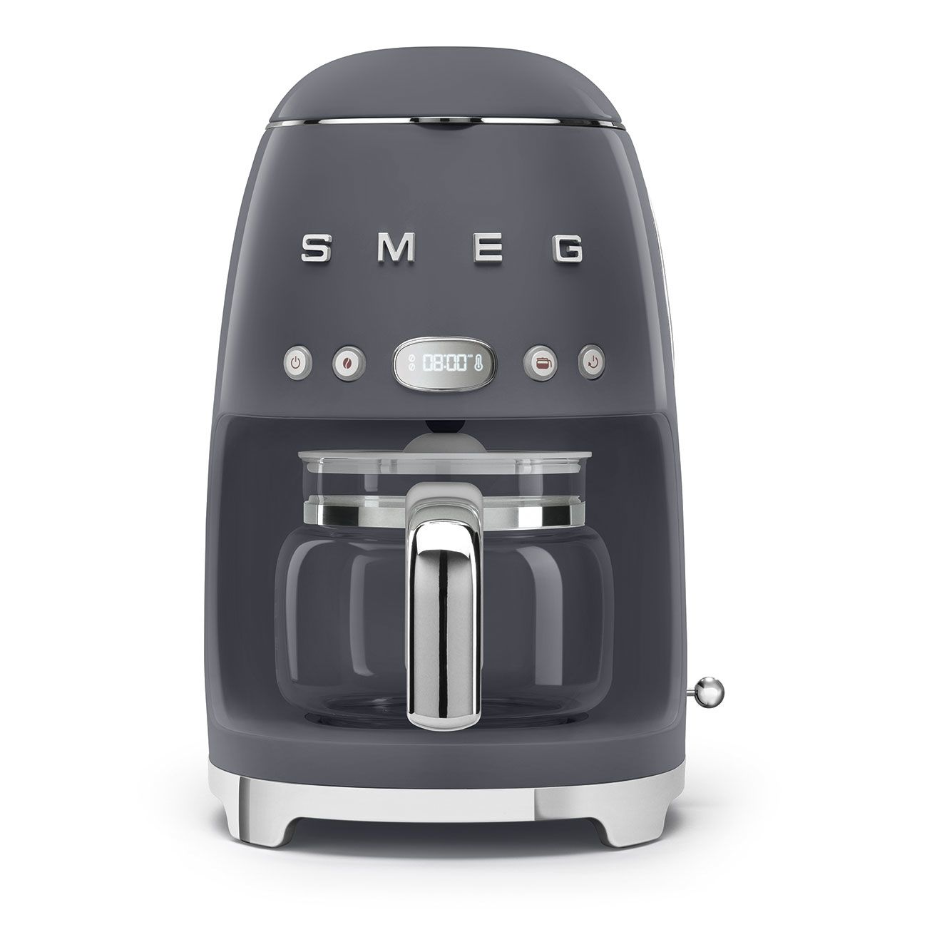 Smeg DCF02GREU Filter Coffee Machine - Leigrijs - 1.4L - 10 Cups - Programmable