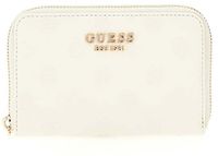 GUESS Phoebe SLG Medium Zip Around Wallet Cream White Logo