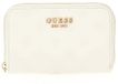GUESS Phoebe SLG Medium Zip Around Wallet Cream White Logo