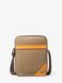 Michael Kors heren schoudertas, groen/wit, polyester, PVC, handgemaakt design