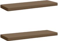 vidaXL - 2-delige Bankkussens VUGHT 100% Polyester Taupe